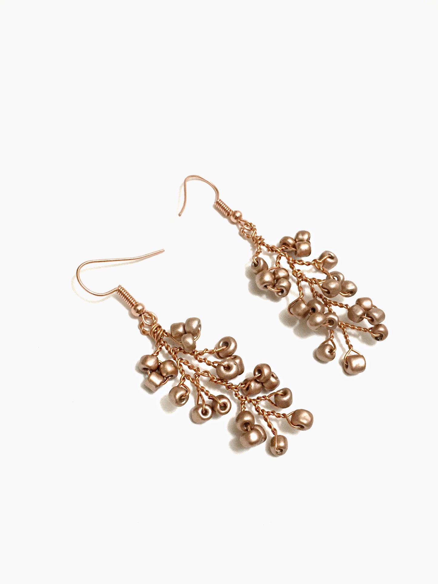Bead_Twist_Brances_Rose_Gold_Dangle_Earrings