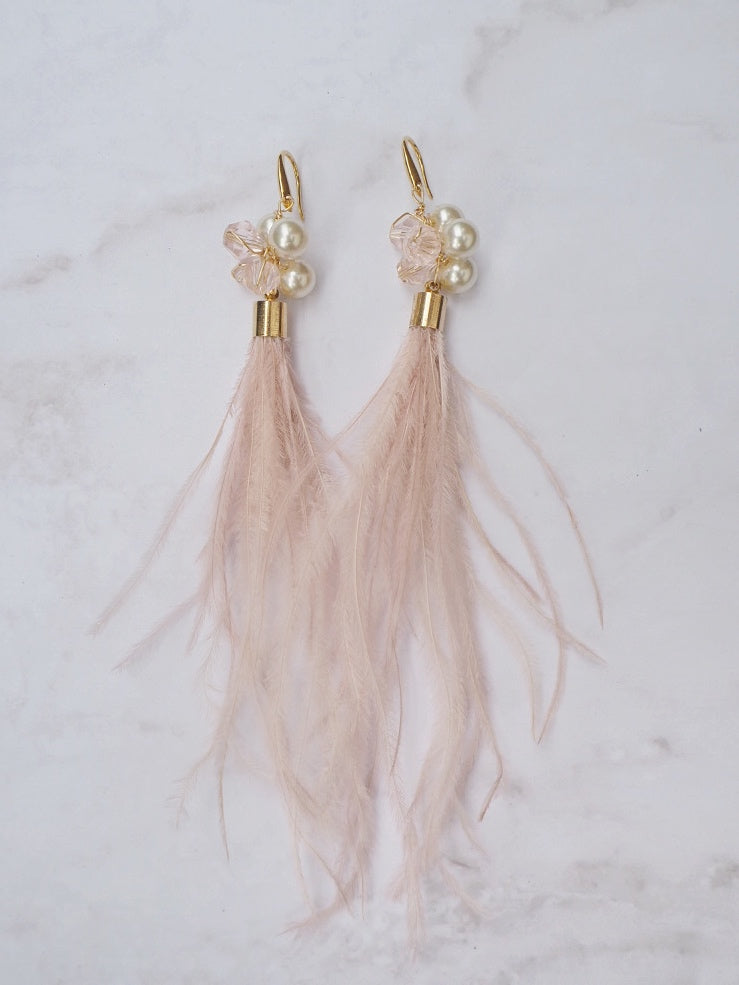 Red Wine Pom Pom Earrings - Nariss by Narissara