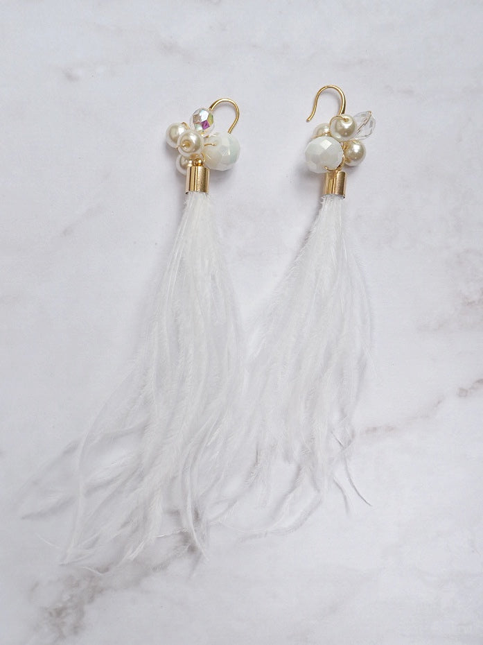 Red Wine Pom Pom Earrings - Nariss by Narissara