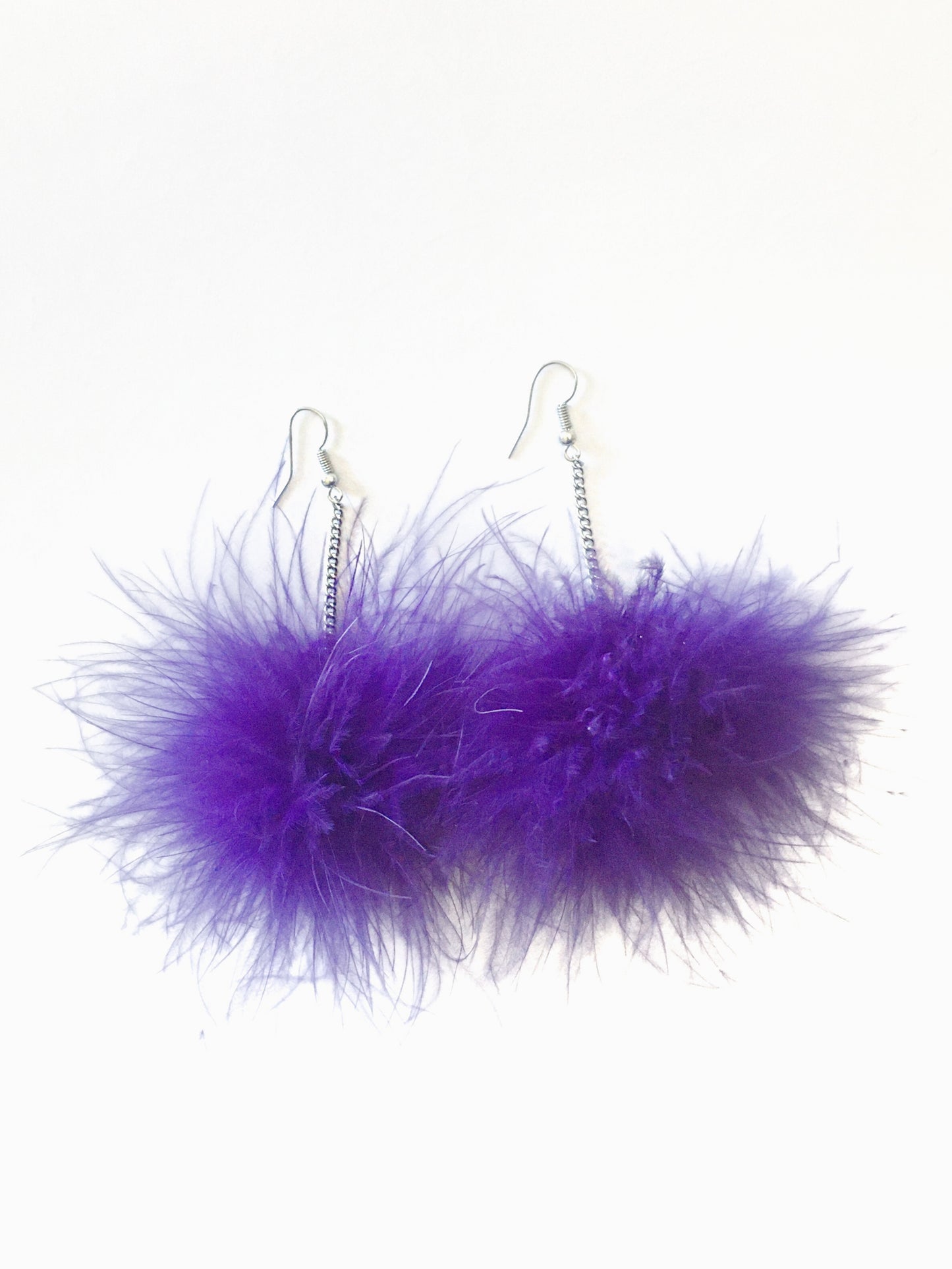 Red Wine Pom Pom Earrings - Nariss by Narissara