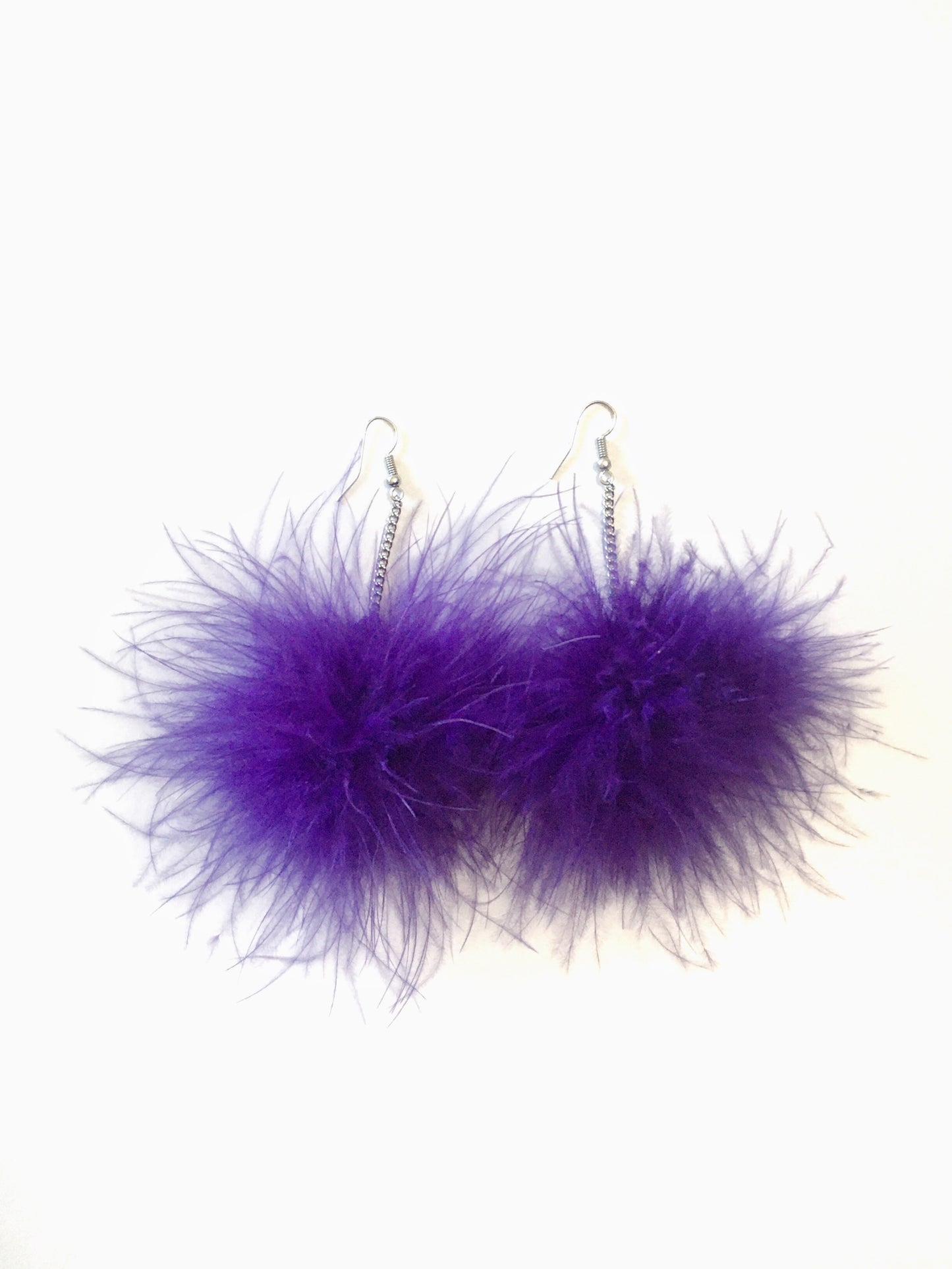 Red Wine Pom Pom Earrings - Nariss by Narissara