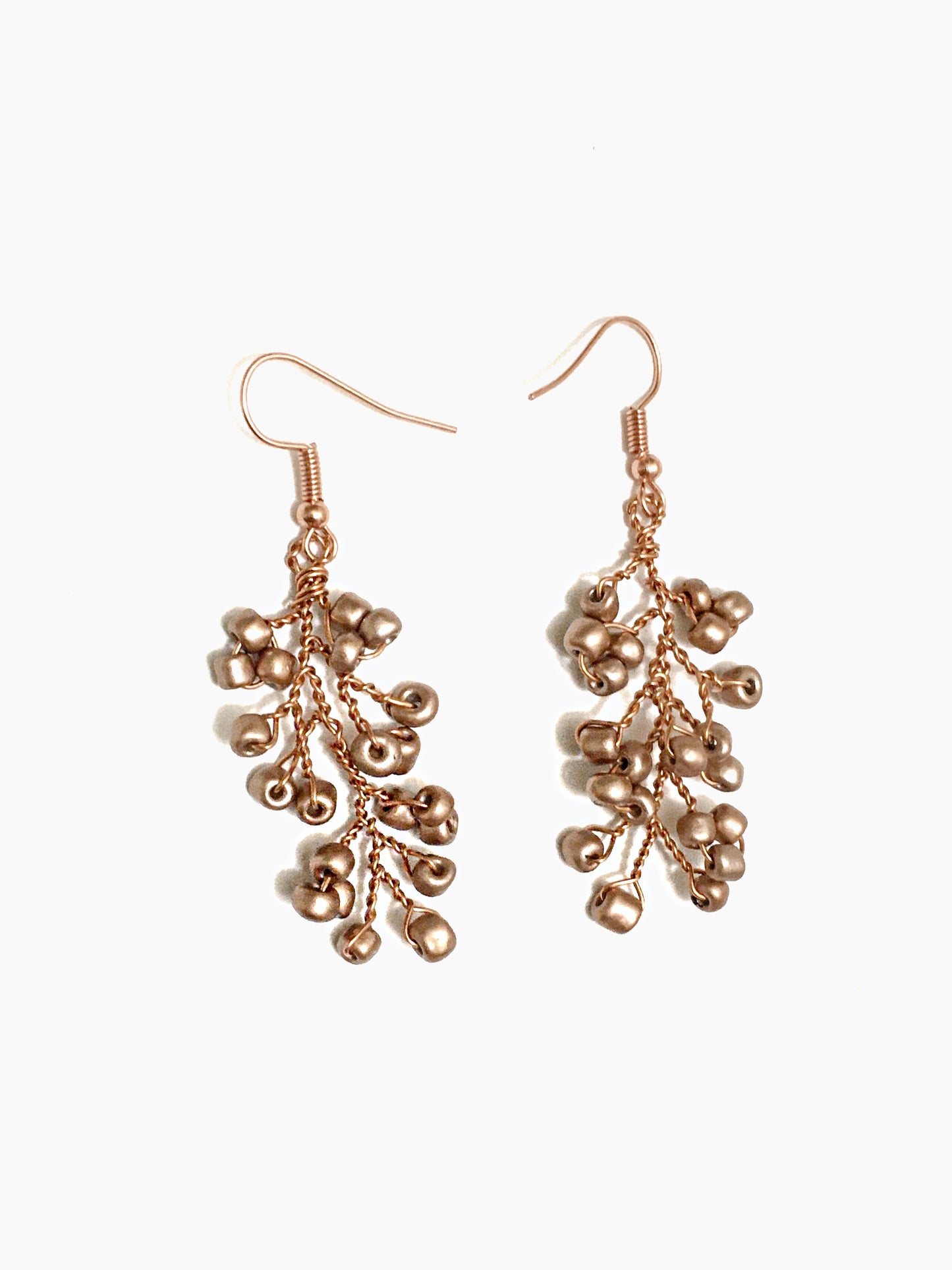Red Wine Pom Pom Earrings - Nariss by Narissara