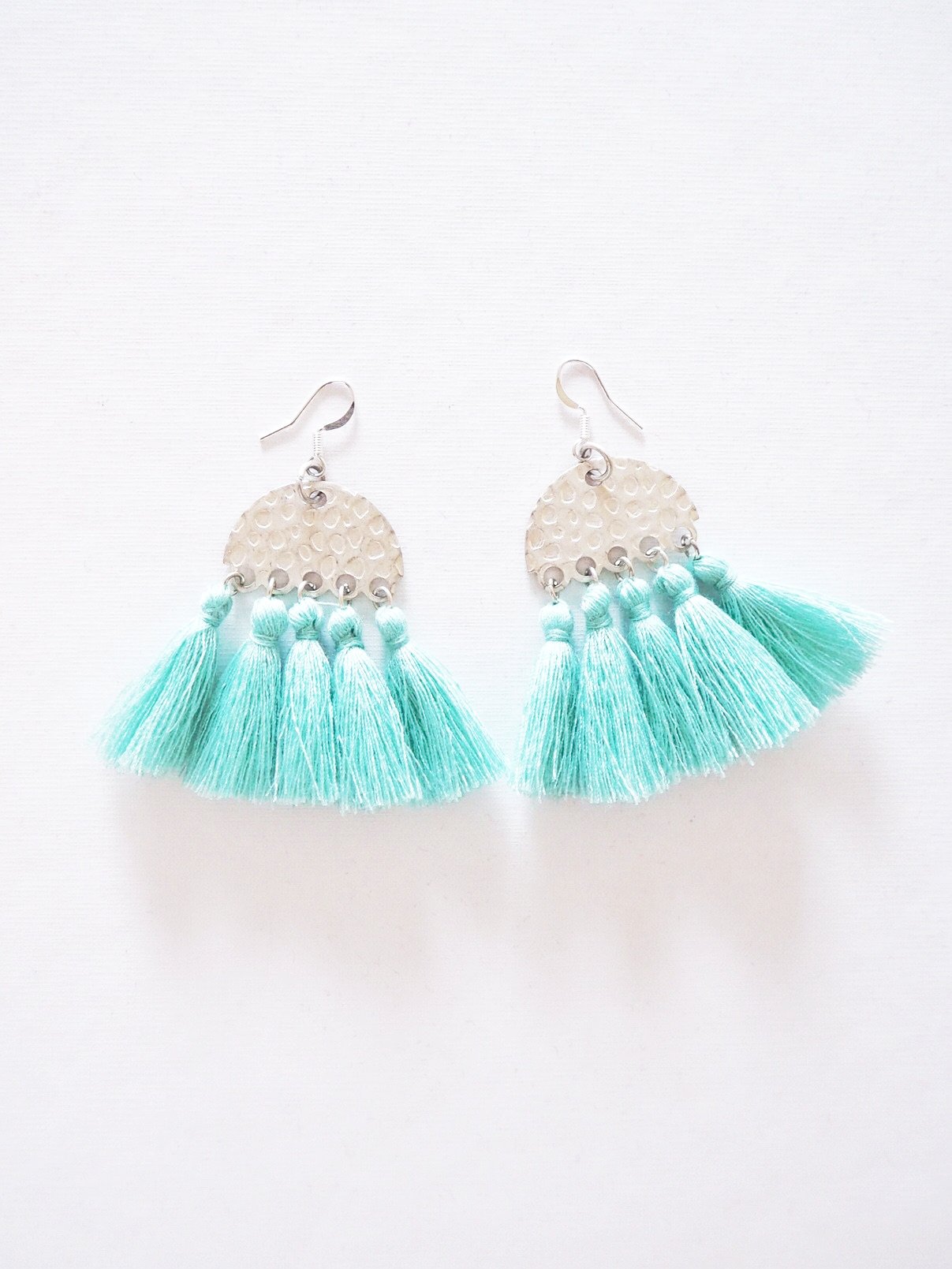 Red Wine Pom Pom Earrings - Nariss by Narissara