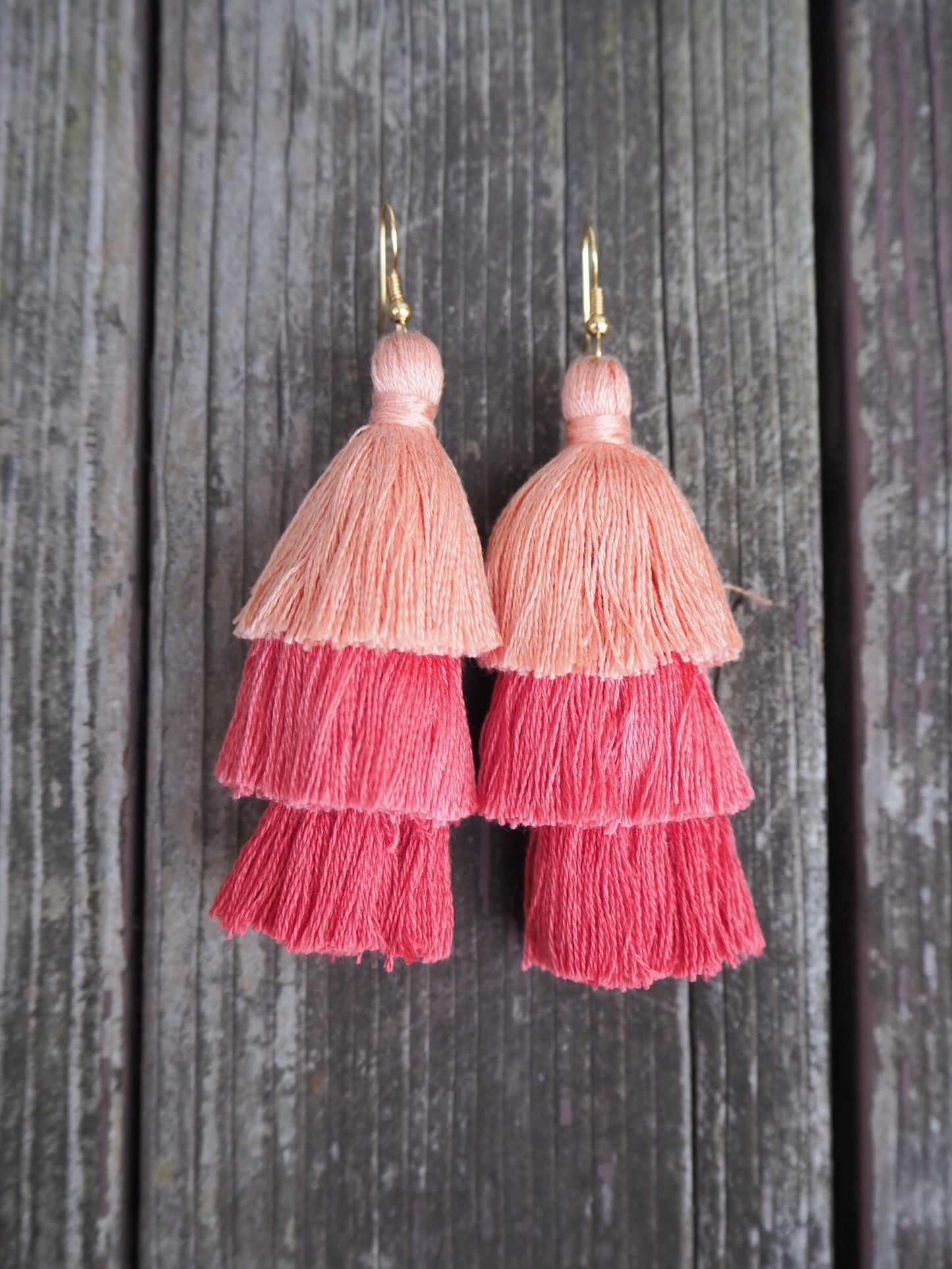 Red Wine Pom Pom Earrings - Nariss by Narissara
