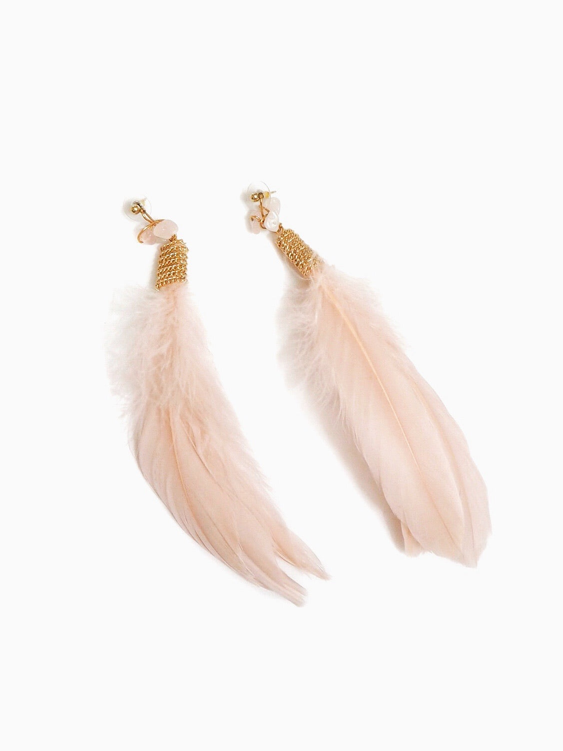 Long_Brush_Feather_Stone_Earrings