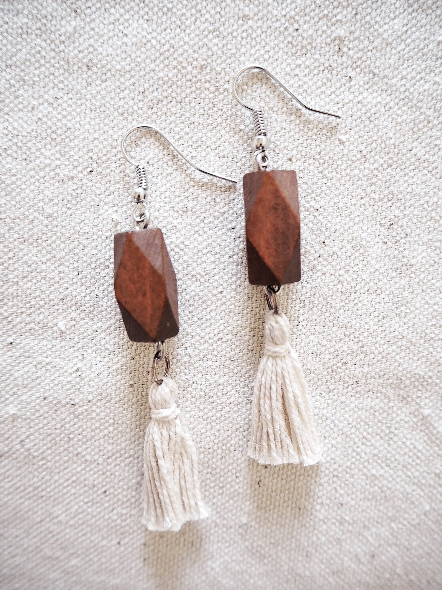 Red Wine Pom Pom Earrings - Nariss by Narissara