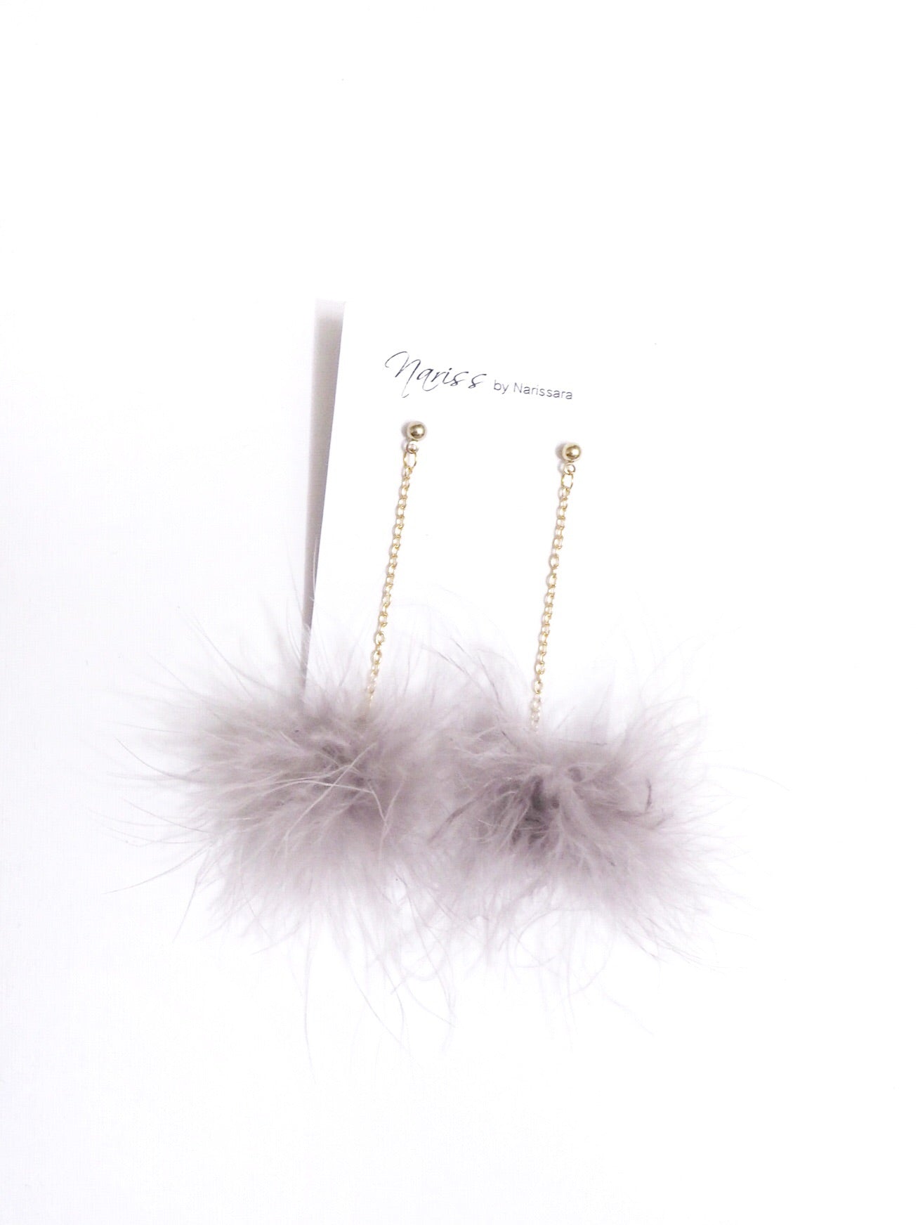 Red Wine Pom Pom Earrings - Nariss by Narissara