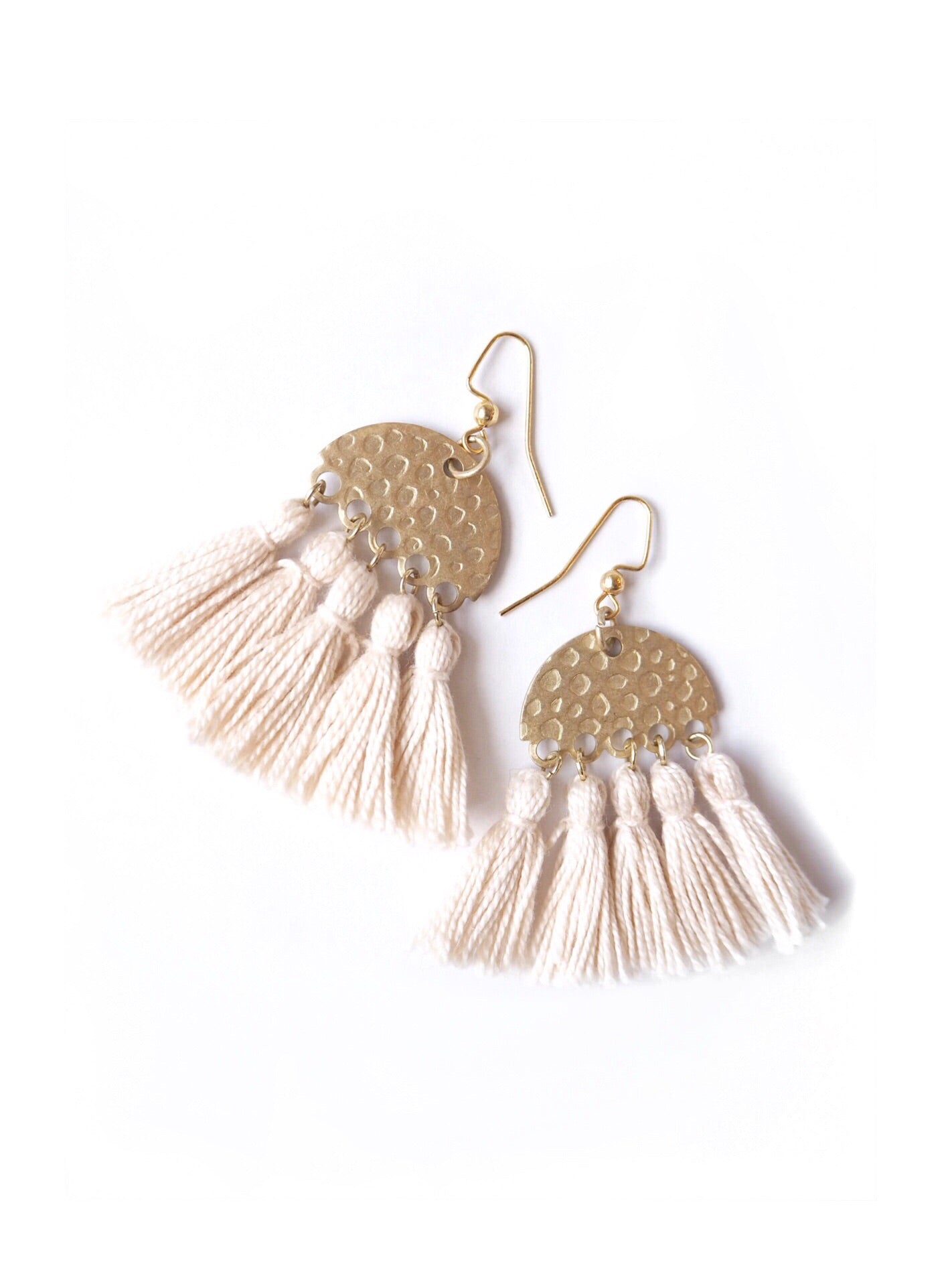 Red Wine Pom Pom Earrings - Nariss by Narissara