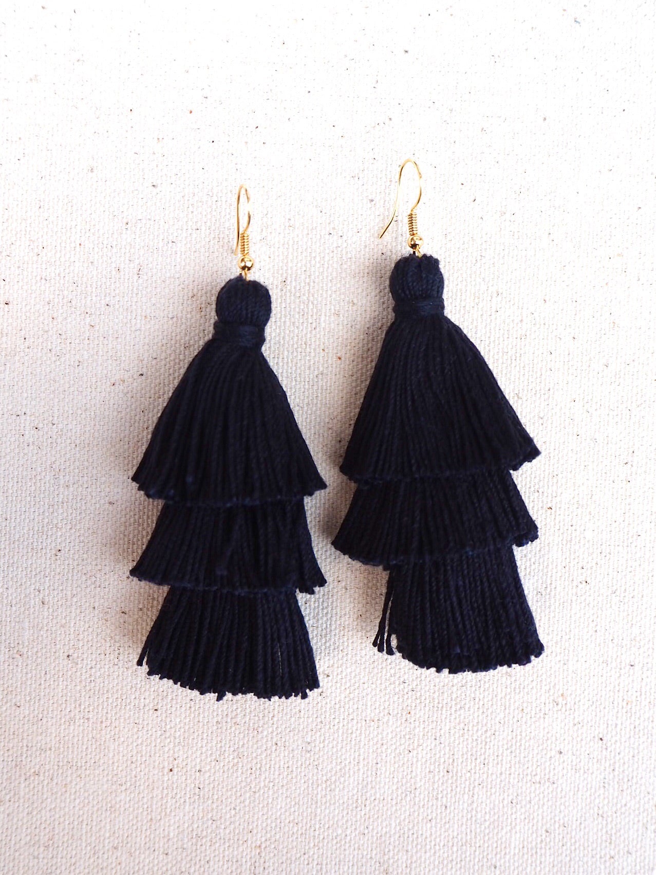 Red Wine Pom Pom Earrings - Nariss by Narissara