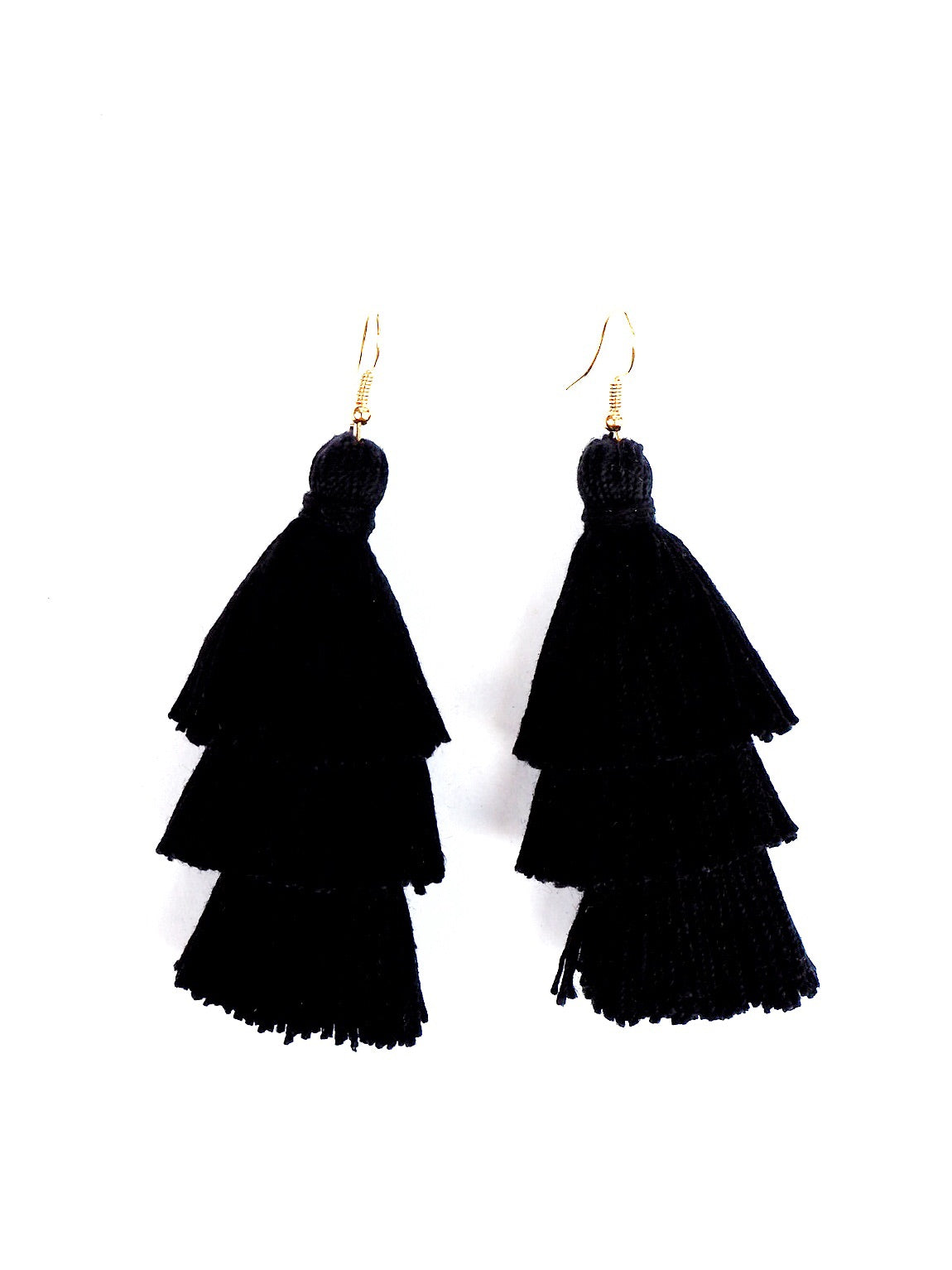 Red Wine Pom Pom Earrings - Nariss by Narissara