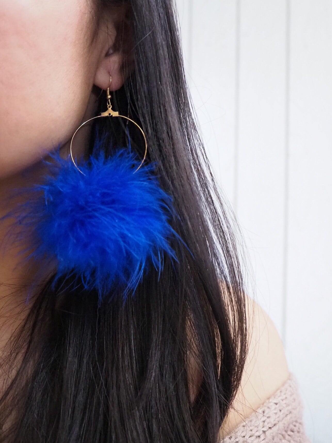 Red Wine Pom Pom Earrings - Nariss by Narissara