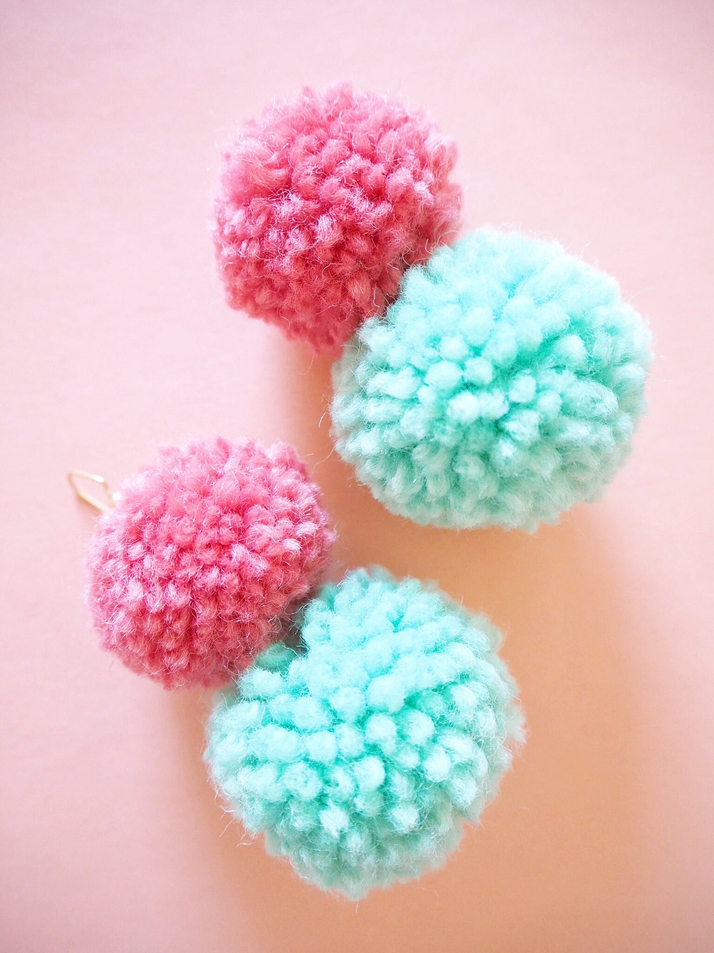 Red Wine Pom Pom Earrings - Nariss by Narissara