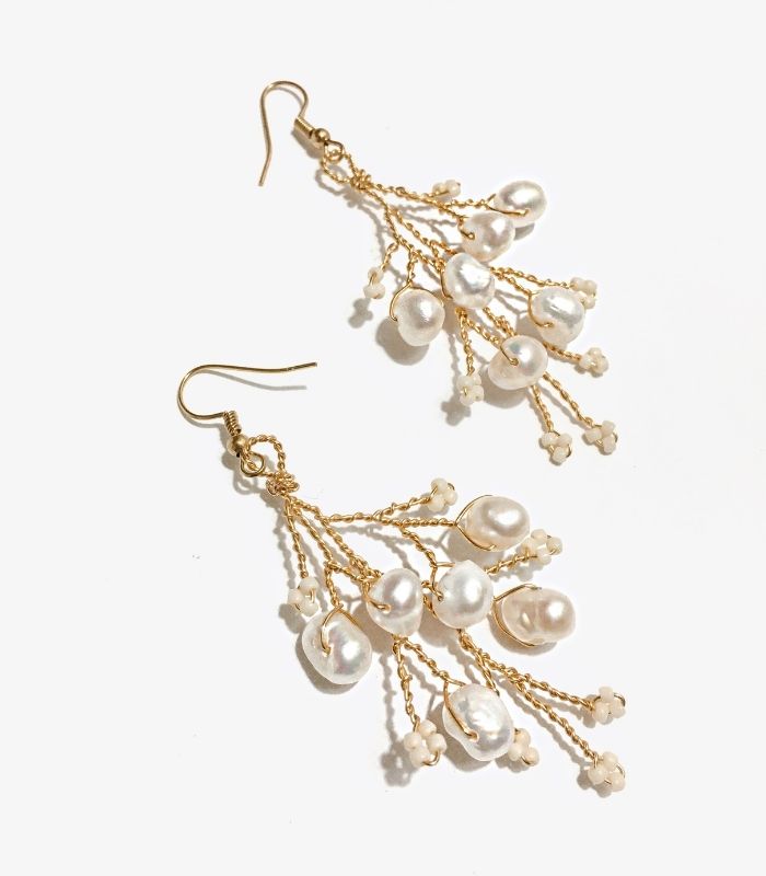 Wedding Pearl Branch Earrings