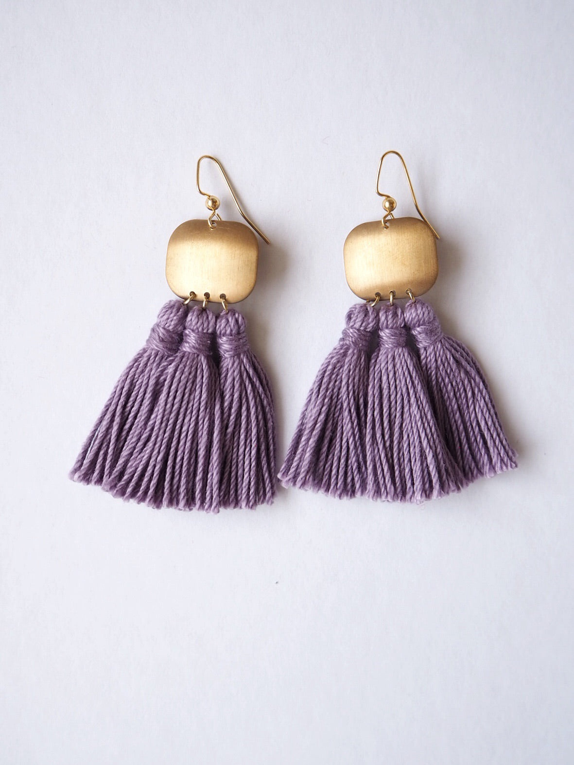 Purple_Plum_Tassel_Brass_Earrings